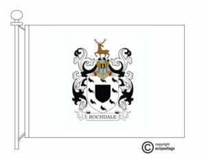 rochdale coat of arms flag – EclipseFlags